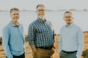 Left to right: Dr. Scotland, Dr. Varland, and Dr. Jarnot